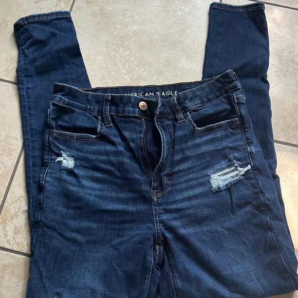 American Eagle Next Level Stretch jegging/jeans Sz 10 Regular Super High Rise. - Picture 1 of 7